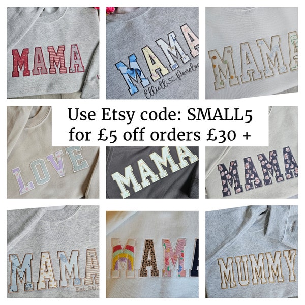 MAMA Memory Keepsake Personalised Sweatshirt from Baby grows child Loved ones clothes BabyShower Custom Mummy Dad Nana Papa etc jumper S-5XL