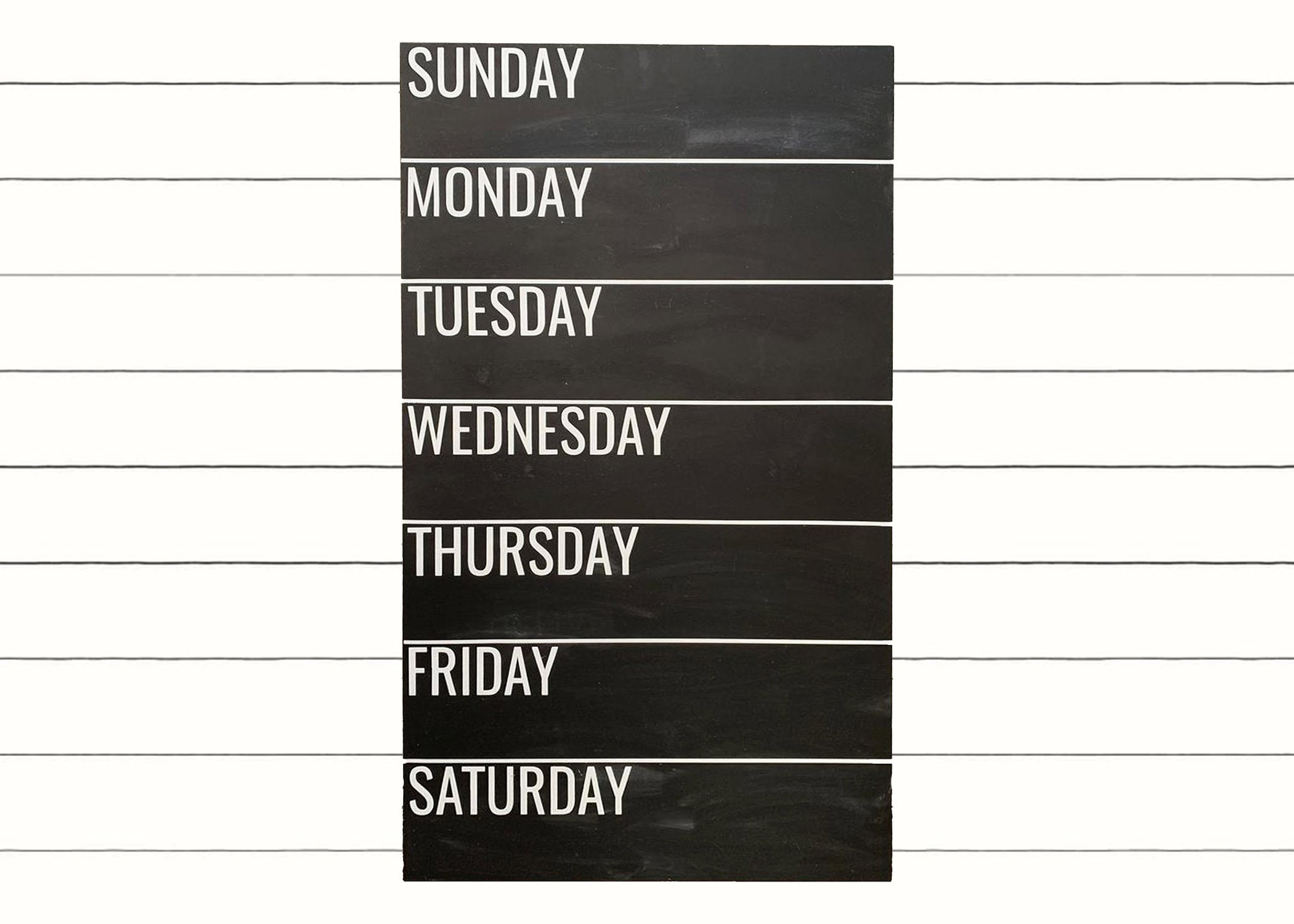 Weekly Calendar Chalkboard Wall Decor Command Center | Etsy