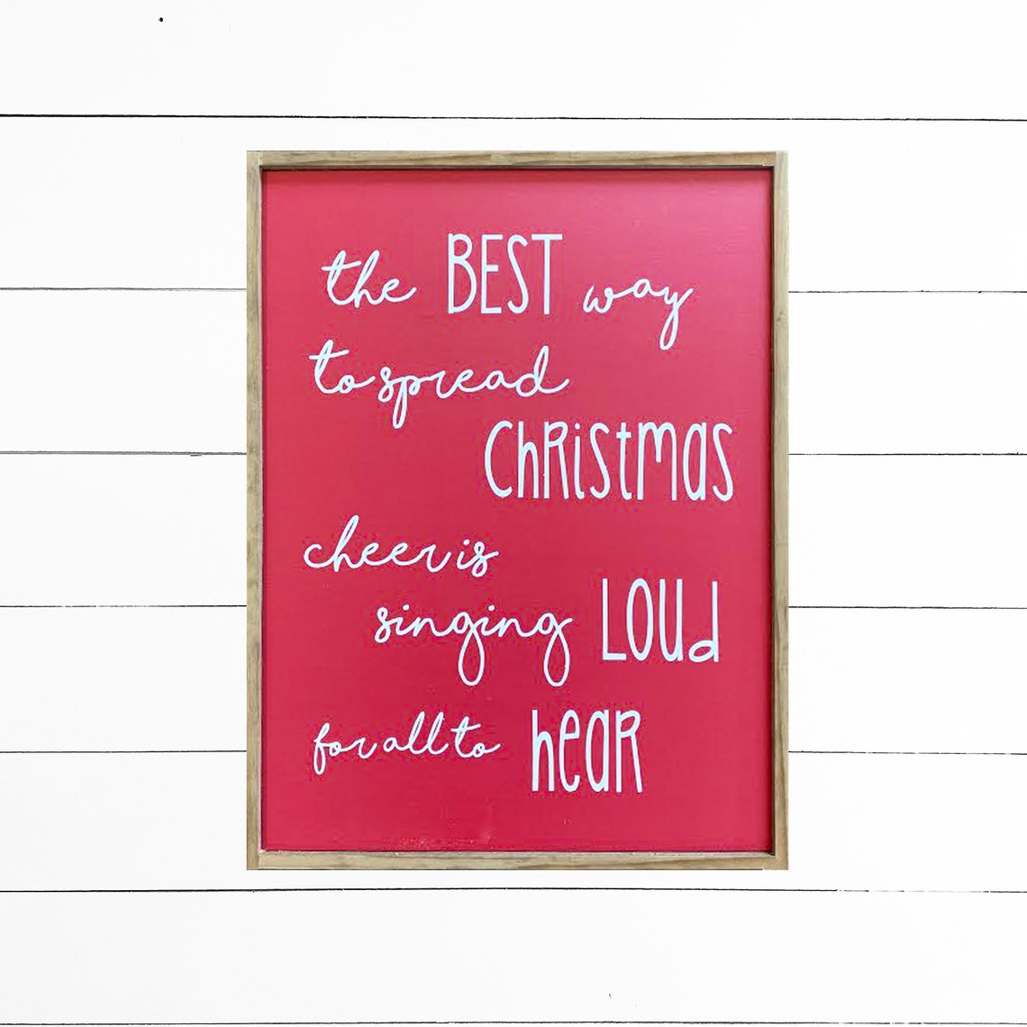 Best Way to Spread Christmas Cheer Painted Wood Sign Wall Etsy