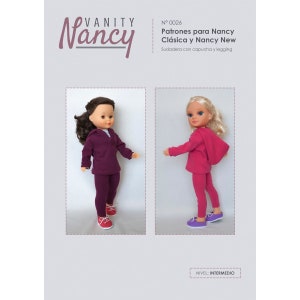 Patrón y tutorial de sudadera con capucha y legging para Nancy de Famosa