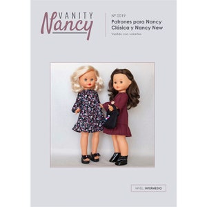 Spring dress pattern to download for Nancy from Famosa