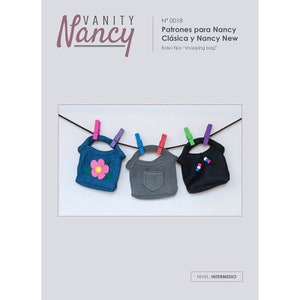 Patrón y tutorial de bolso de tela para Nancy de Famosa