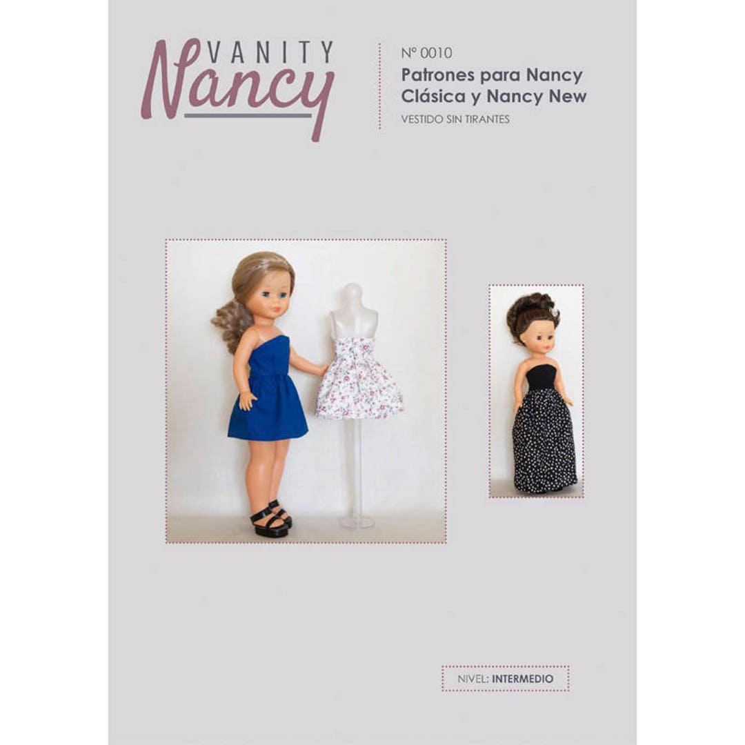 Patrón descargable de vestido sin tirantes para Nancy - Etsy