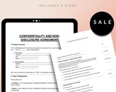 Non-Disclosure Agreement (NDA) Template – Editable Confidentiality Form | Word & PDF Download