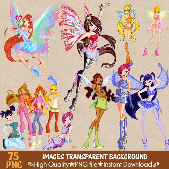 Regali Di Natale Winx.Winx Club Clipart Png Immagini Di Winx Club Winx Club Etsy