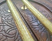 Moroccan Engraved Brass Handles – Handmade Artisan Door, Cabinet & Drawer Hardware, Vintage Moroccan Boho Home Decor Accent, Moroccan Pull.
