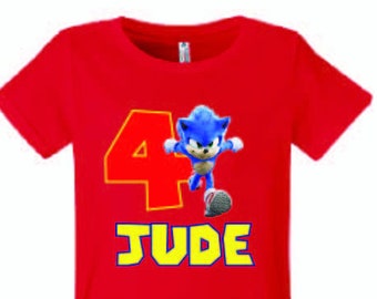 Sonic The Hedgehog /Émotions H/érisson T-Shirt Enfant