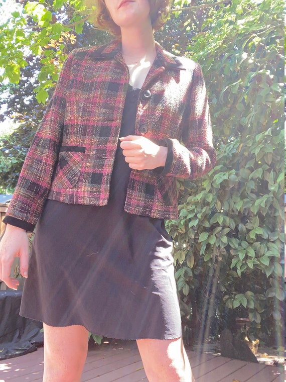 Vintage 90's Plaid Blazer by Jessica Howard - image 5