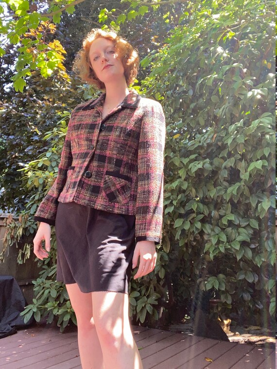 Vintage 90's Plaid Blazer by Jessica Howard - image 7