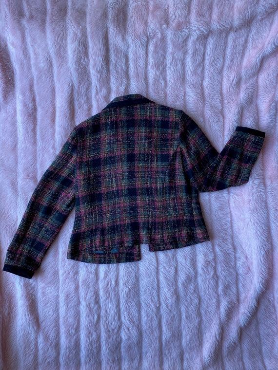 Vintage 90's Plaid Blazer by Jessica Howard - image 2