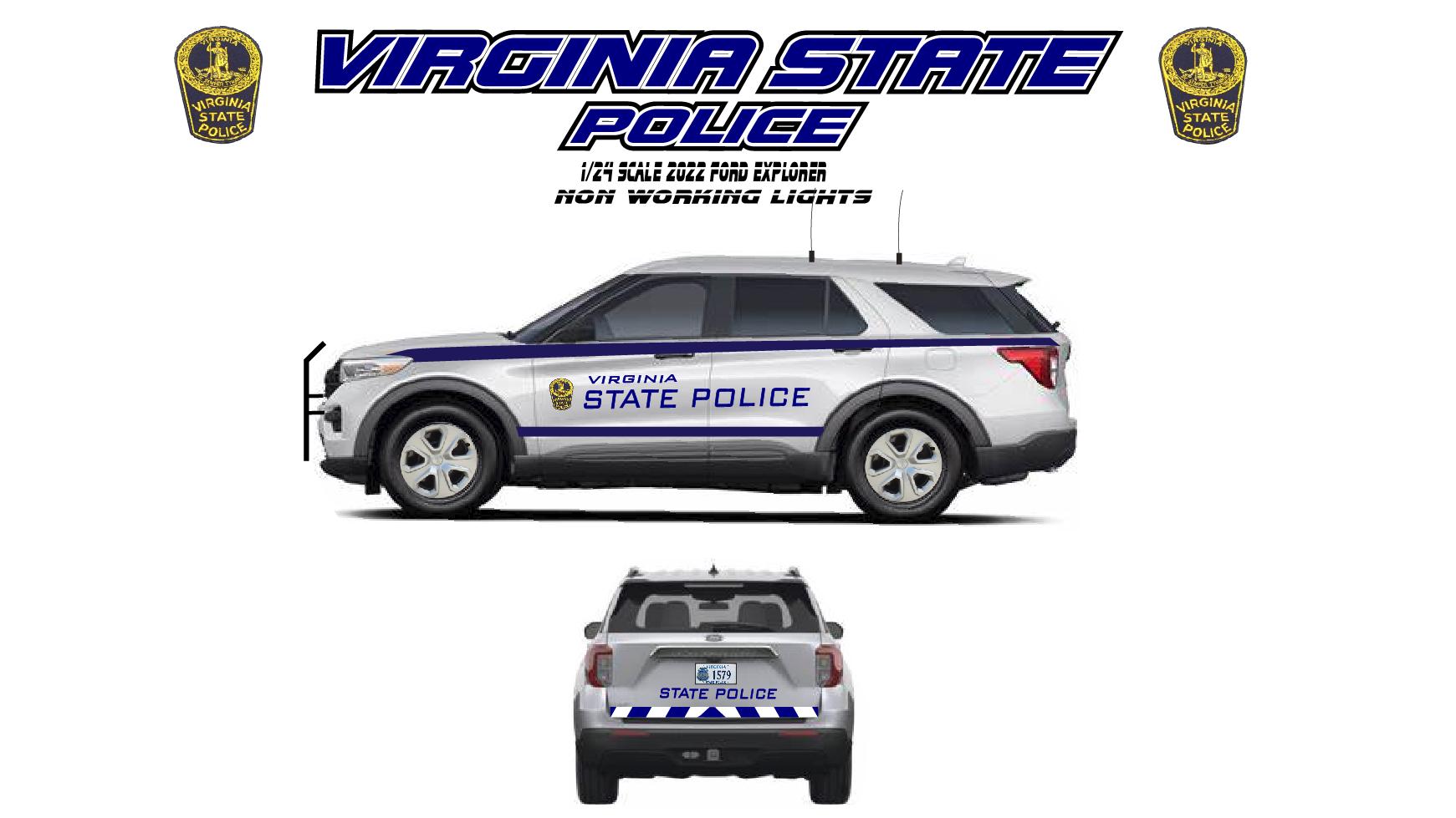 テネシー州　バーモント州　パトカーセット 1/18 police cars with lights - Etsy 日本