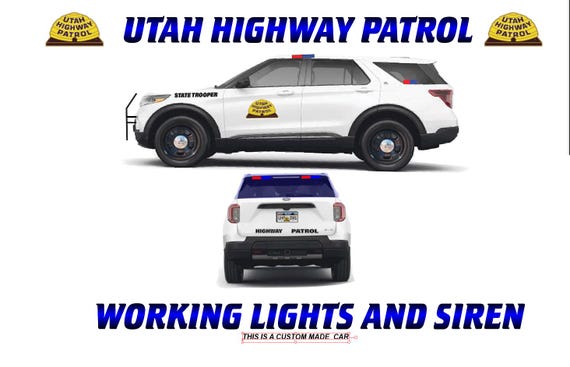 1/24 Utah Highway Patrol Diecast Ford Explorer Model Replica