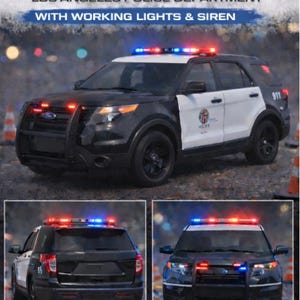1/18 Scale LAPD Police Dept Die-cast Ford Explorer Model Replica