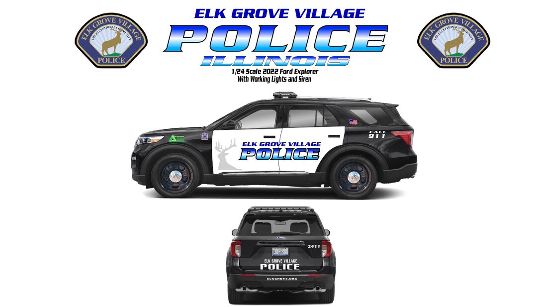 Modellino Polizia 1/24 – Ford Explorer LAPD 2022 Con Luci E Sirene, MOTORMAX