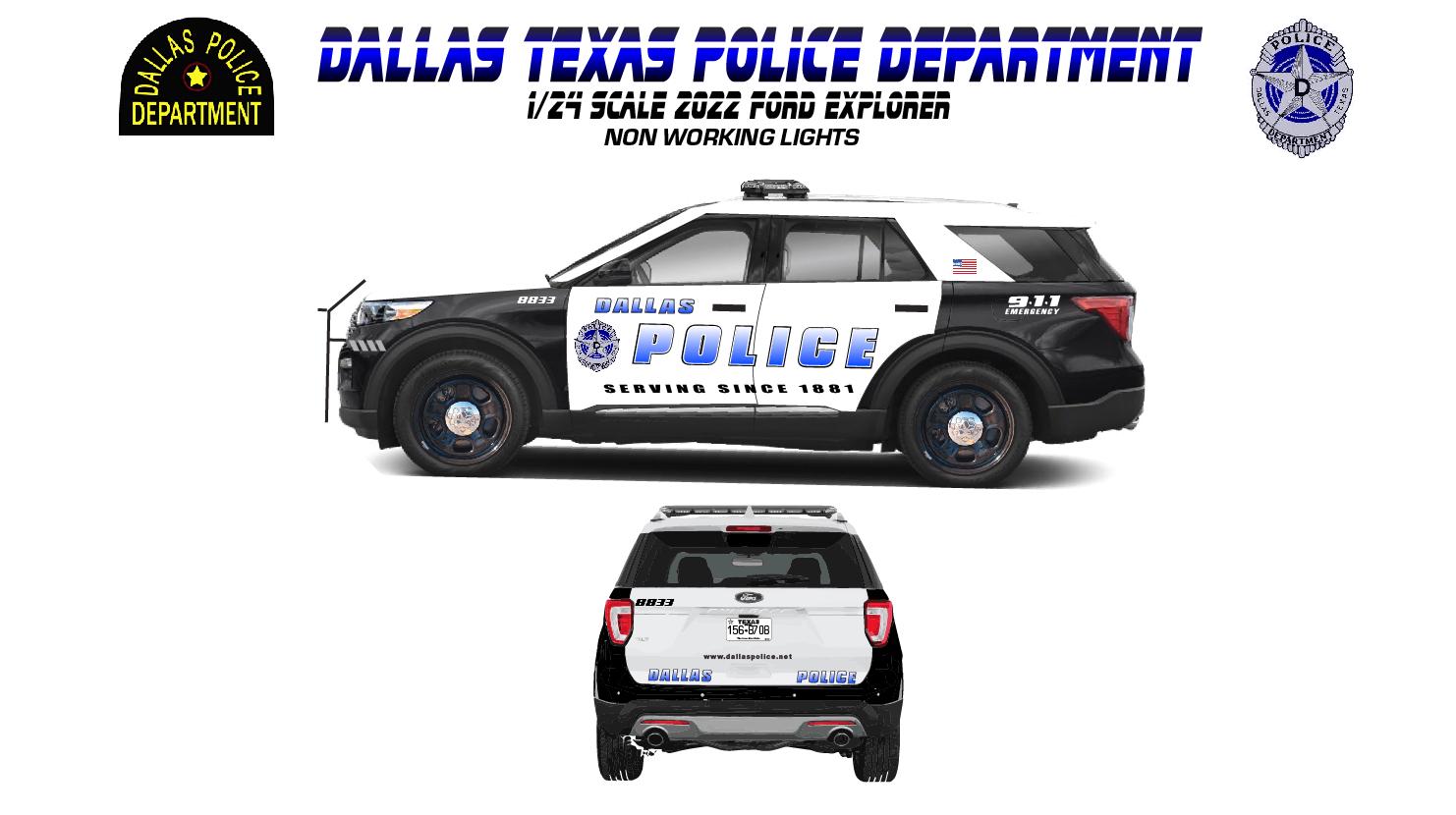 Modellino CHP 1:24 Die-Cast Ford Explorer 2022 – Polizia California Highway Patrol - Foto 3