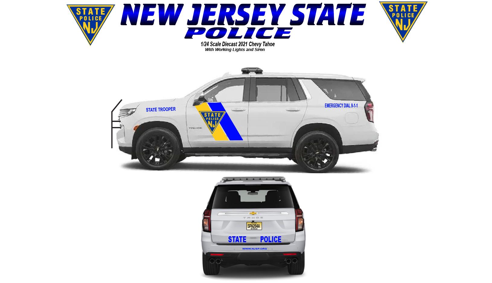 Decalcomanie Per Modellismo: Scivoli D'acqua Per Veicoli Nebraska State Police Scala 1:24 Su Auto Nere