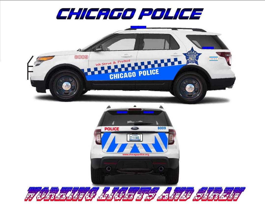 1/24 Scale Chicago Police Ford Explorer Diecast Model Car