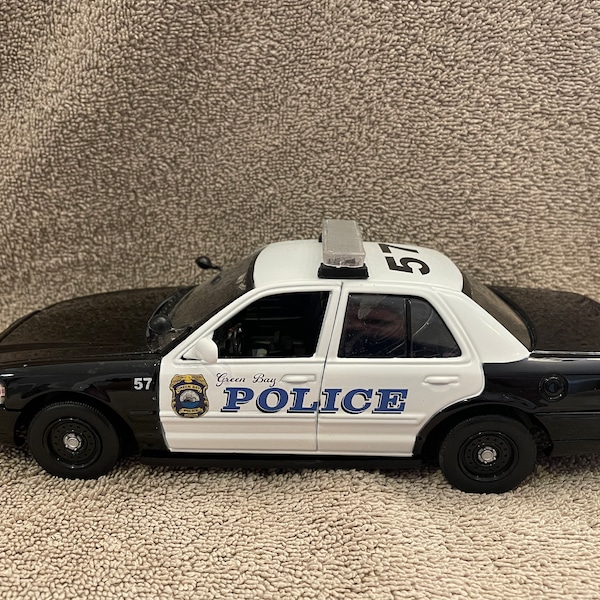 Diecast Police Car With Working Lights Etsy
