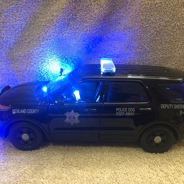 Diecast Police Car With Working Lights Etsy