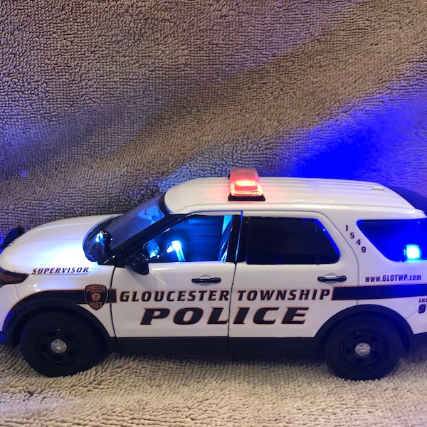 Diecast Police Car With Working Lights Etsy