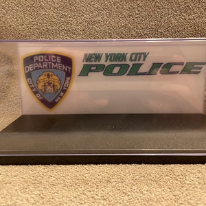 1/24 Scale Custom NYPD Police  Acrylic Display case
