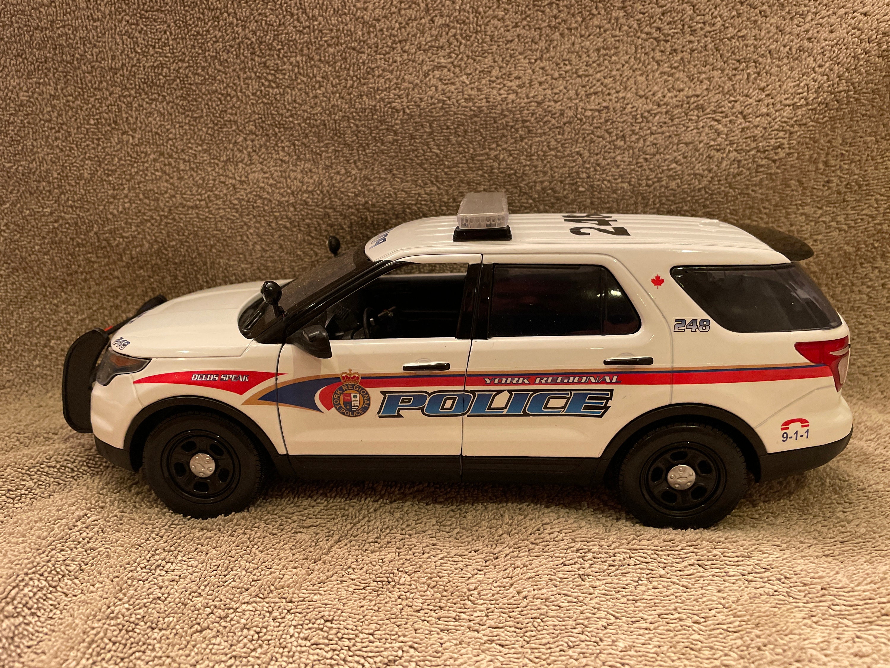 1/18 Scale York Regional Canada Police Diecast Ford Explorer With