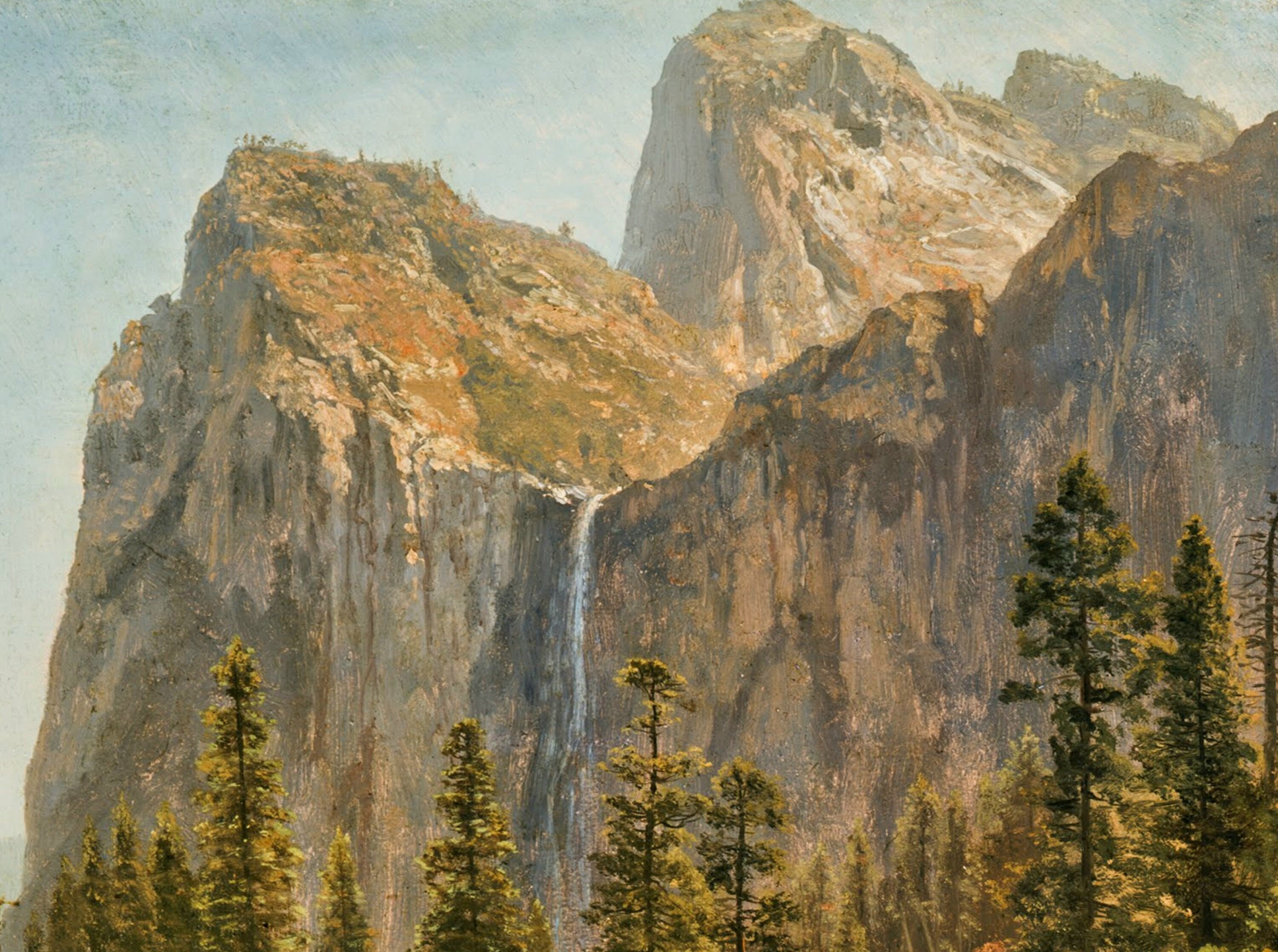 Albert Bierstadt Bridal Veil Falls Yosemite Valley Etsy UK