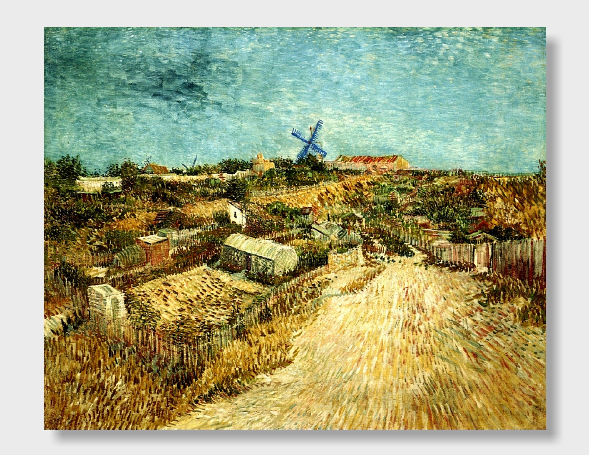 The Hill of Montmartre with Stone Quarry Van Gogh Digital Art Printable Van Gogh Painting Van Gogh Art Print Vincent van Gogh Download