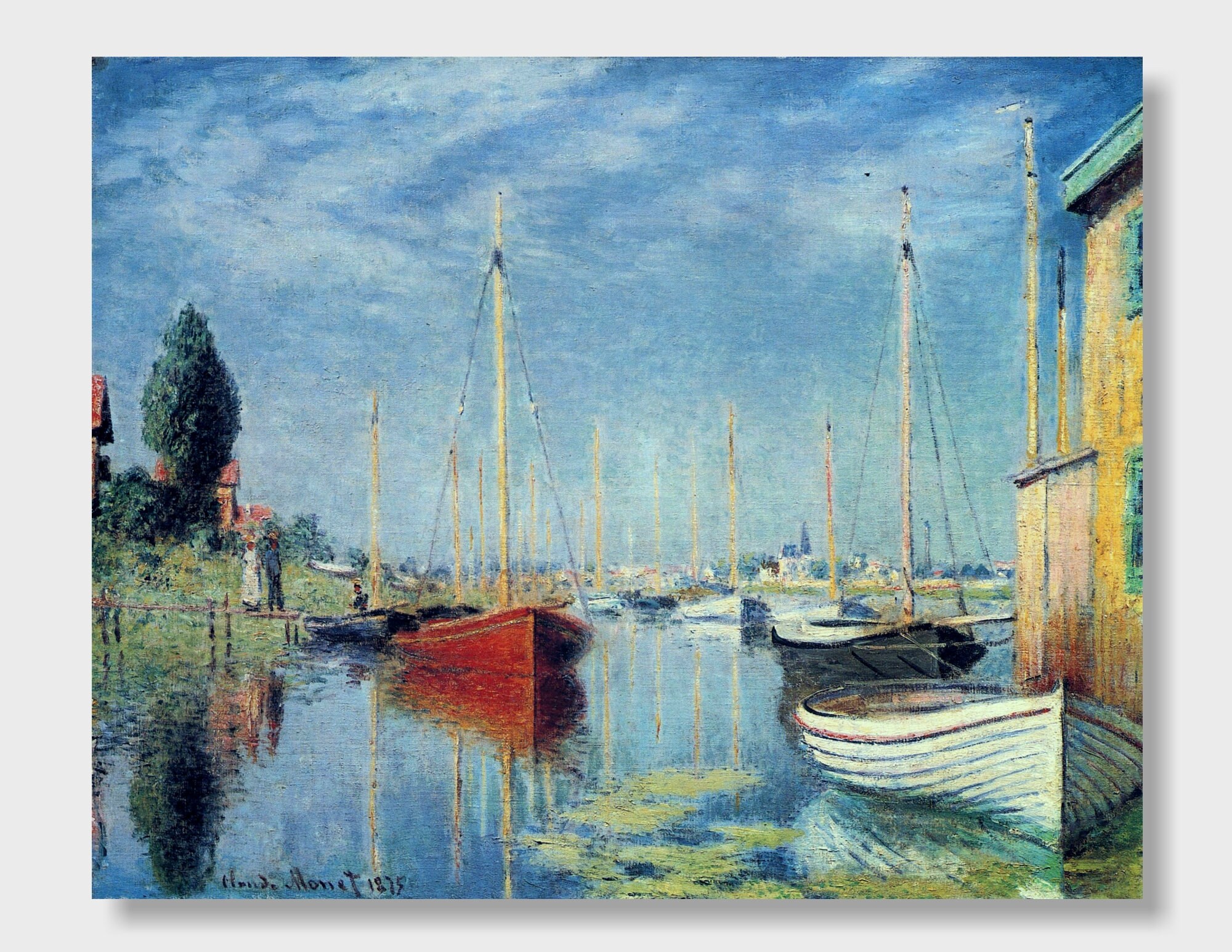 Claude Print Yachts At Argenteuil 1875 Claude Etsy
