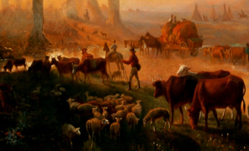 Albert Bierstadt Emigrants Crossing the Plains Etsy