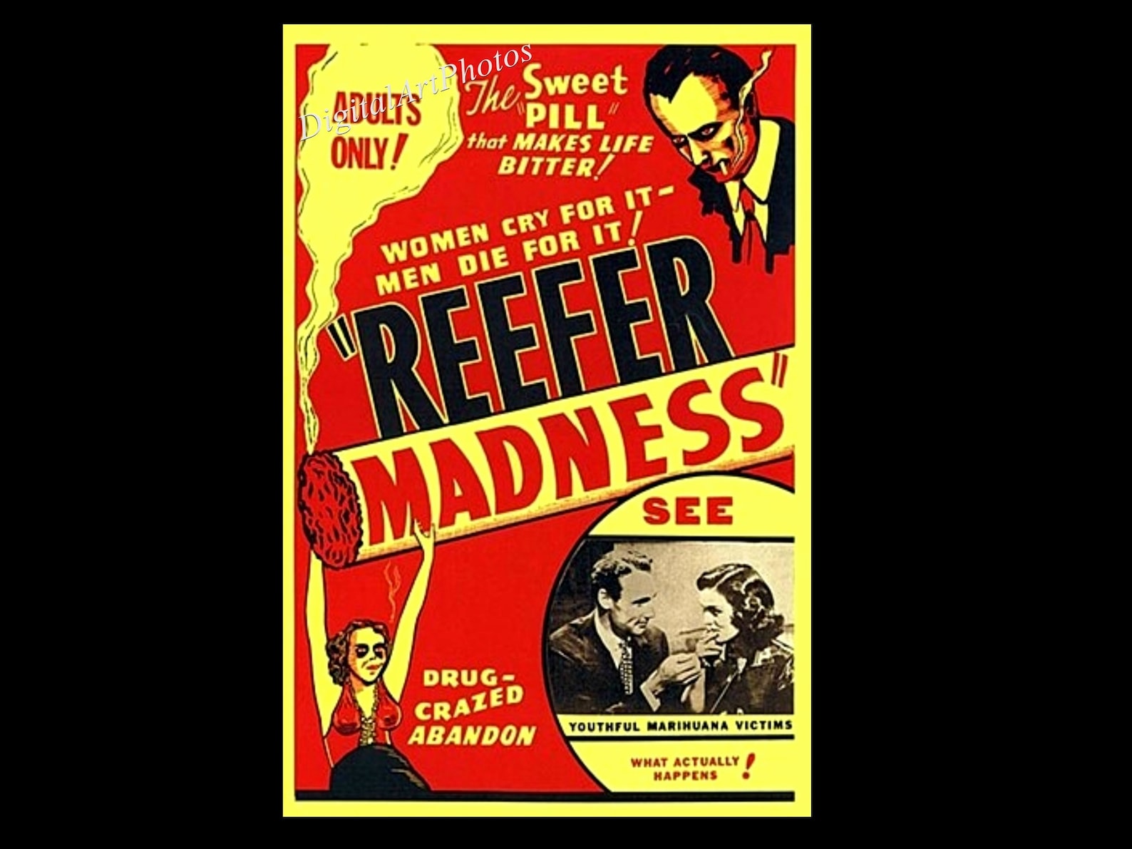 Reefer Madness Movie Poster Propaganda Movie Exploitation Etsy