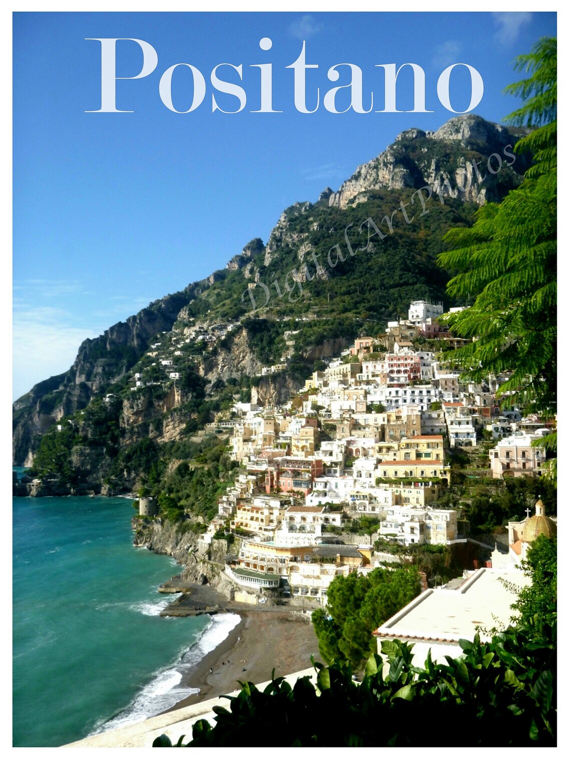 Positano Italy Travel Poster Printable Travel Poster Travel | Etsy