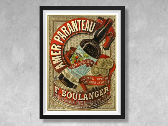 vervormen methodologie wonder Amer Paranteau Franse Drank Advertentie 1887 Vintage - Etsy Nederland
