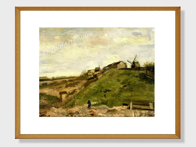 The Hill of Montmartre with Stone Quarry Van Gogh Digital Art Printable Van Gogh Painting Van Gogh Art Print Vincent van Gogh Download
