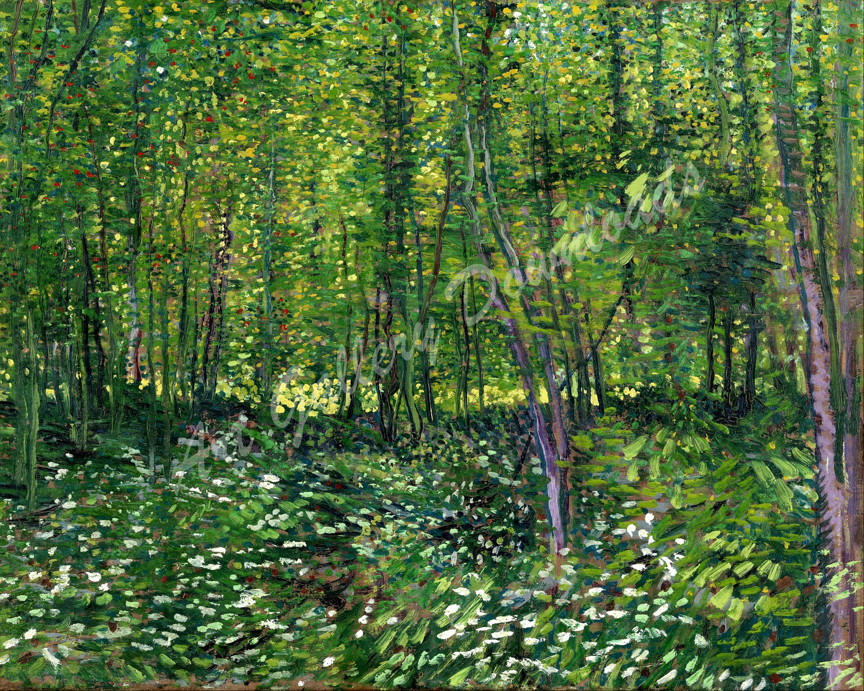Vincent van Gogh Bomen en kreupelhout 1887 Van Gogh - Etsy Nederland