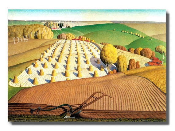 Грант вуд fall plowing