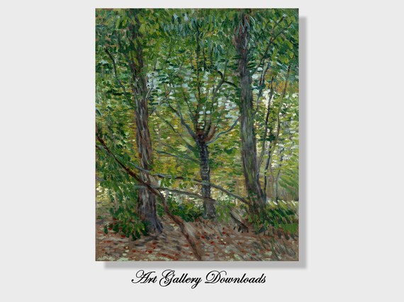 Vincent van Gogh Bomen en kreupelhout 1887 Van Gogh - Etsy Nederland