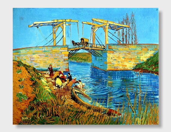 Vincent van Gogh El puente de Langlois en Arlés 1888 Van Etsy