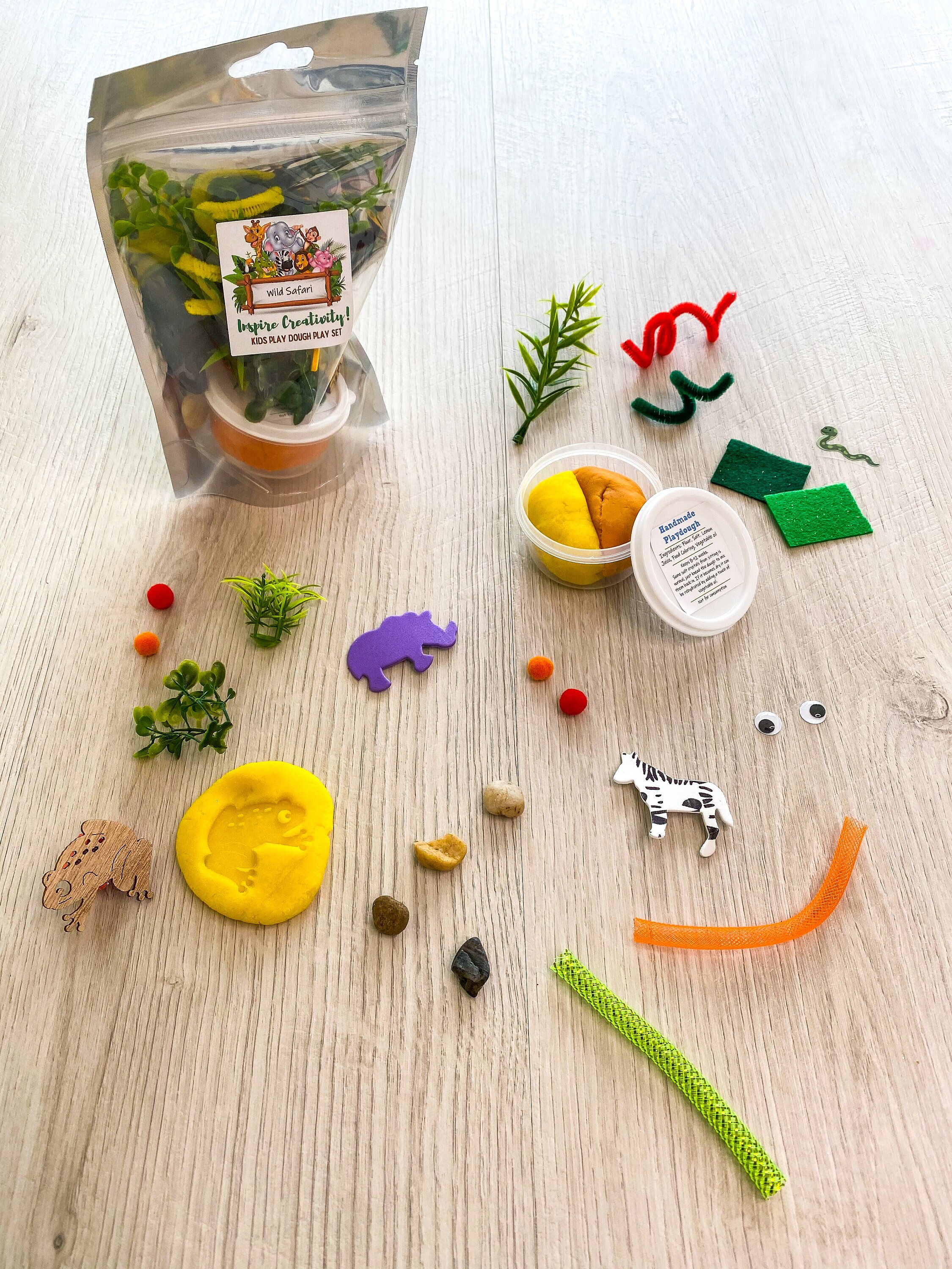 Safari Play Dough Kit  Zoo Play Dough Kit – Open Ended Toys