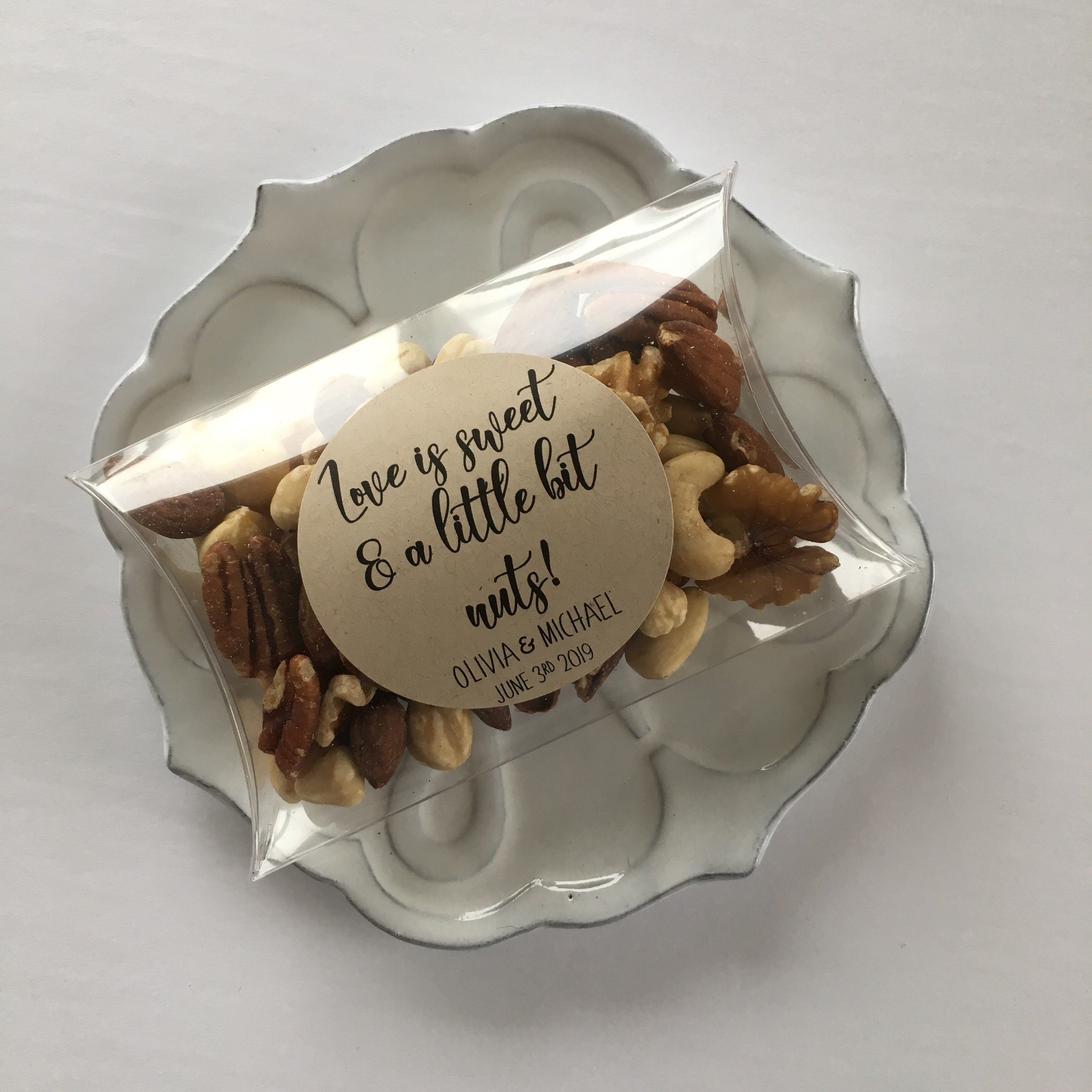 Love is Sweet & a Little Bit Nuts set of 10 Wedding Etsy Canada