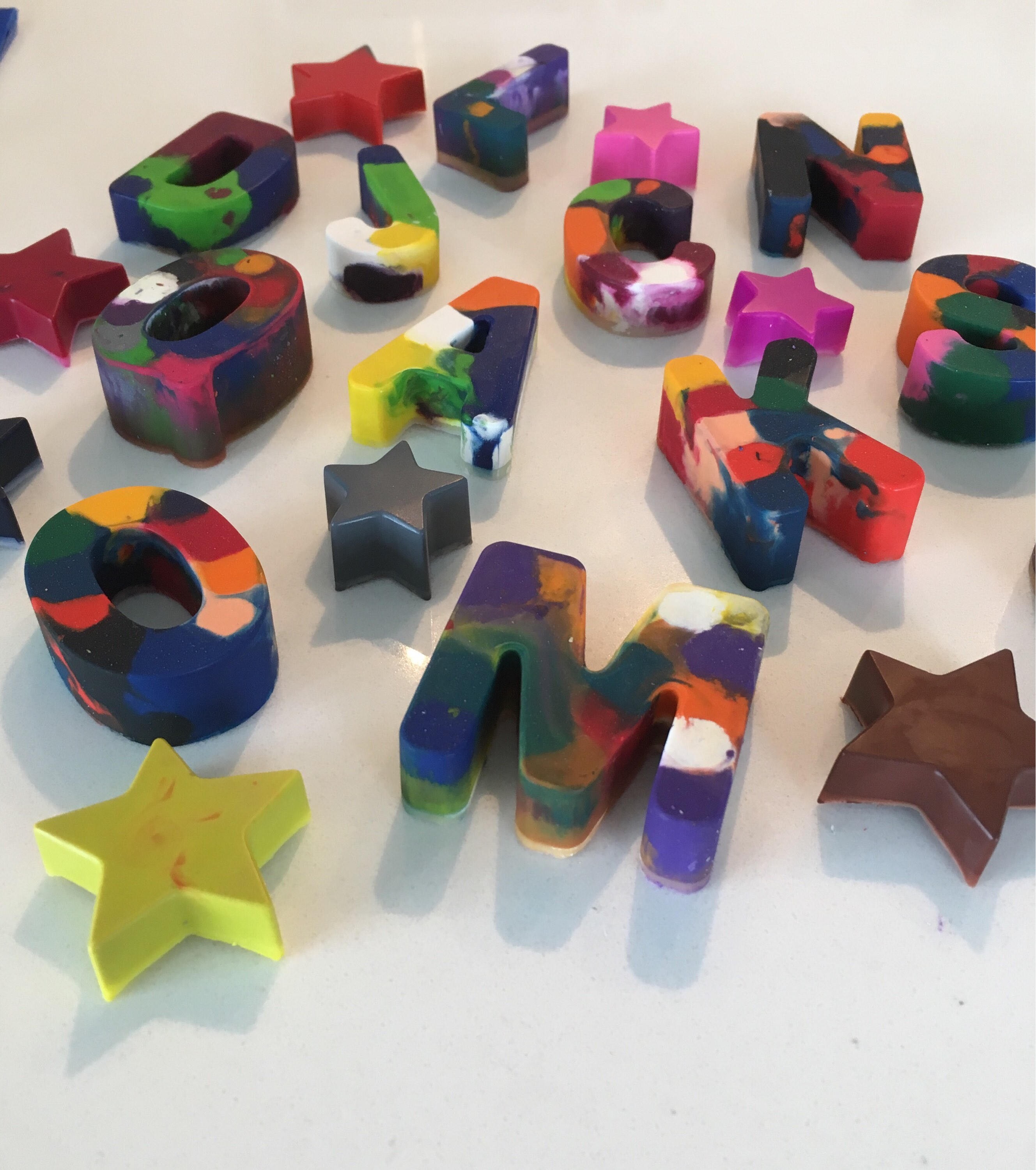 Download Handmade Marble Letter Crayon Party Favours - customizable! Non toxic Crayola Crayons