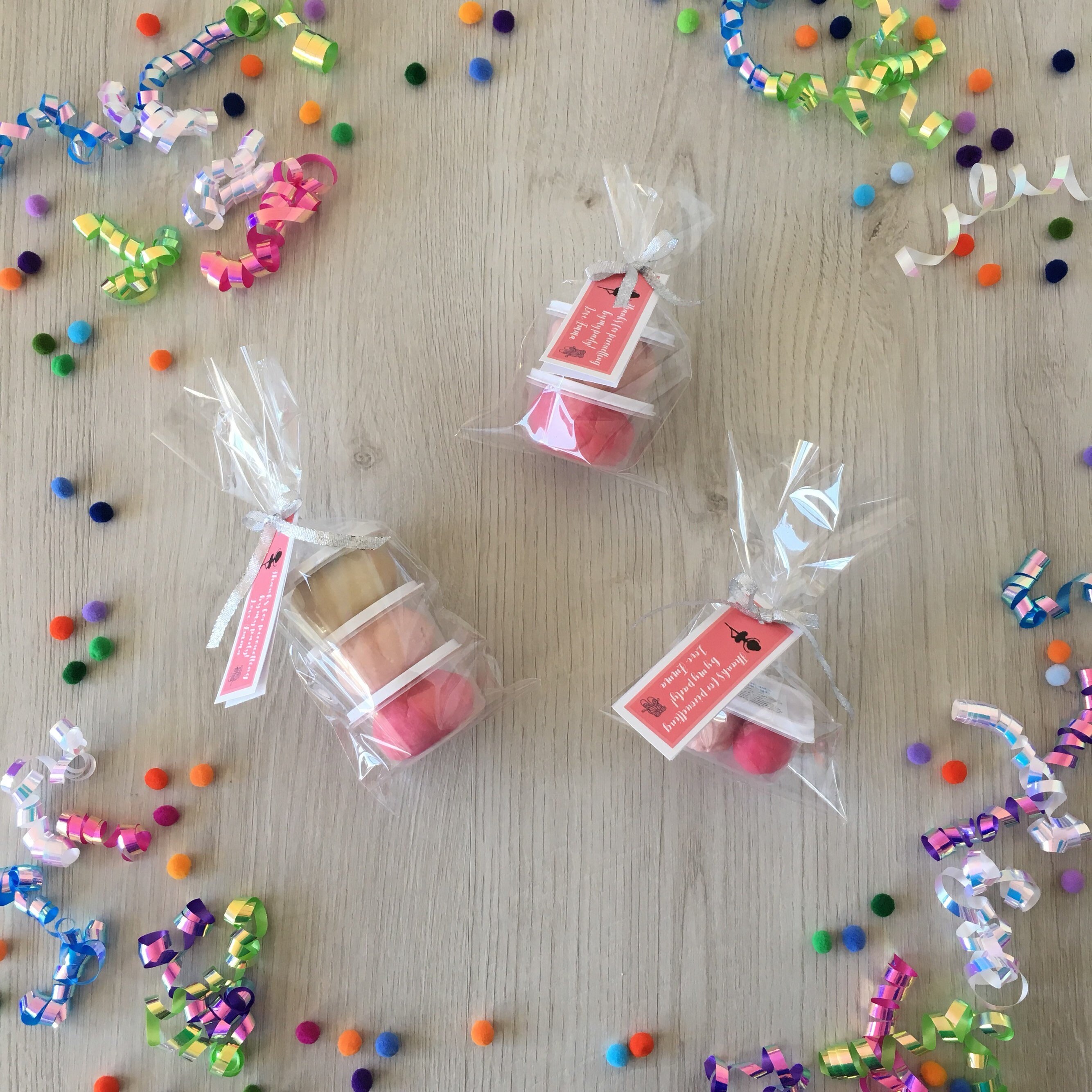 Ballet Dance Play Dough party favors includes homemade playdough in