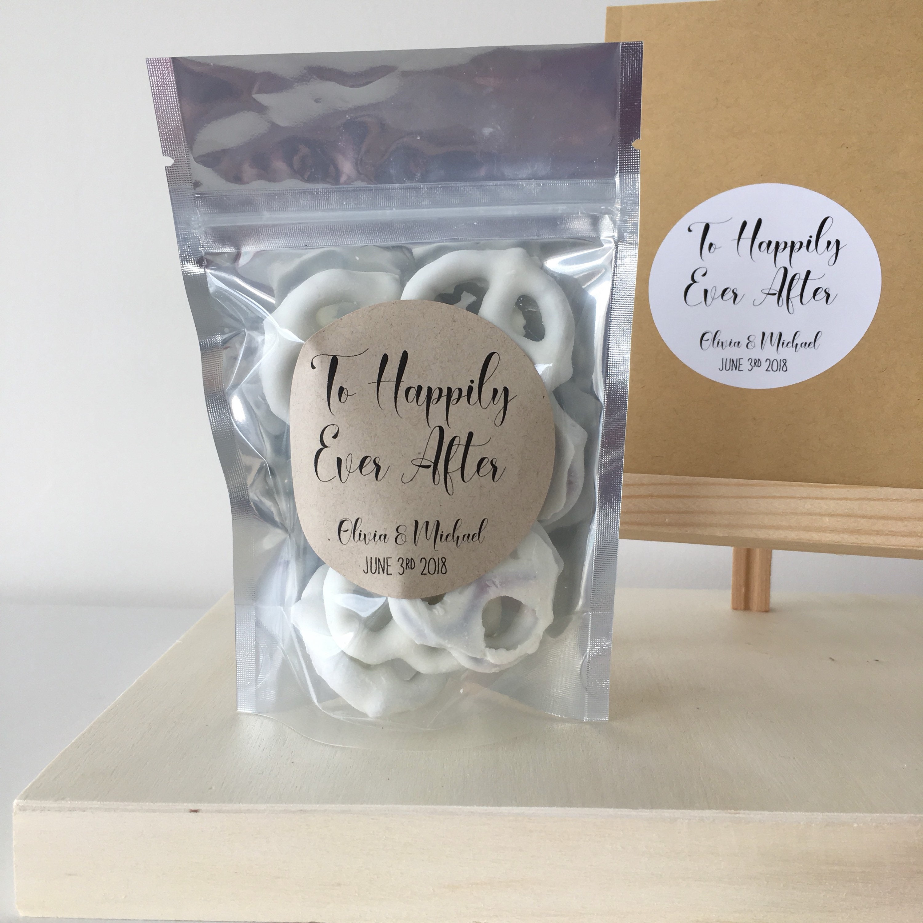 To Happily Ever After! - (Set of 10) - Wedding Favor Treat Bags - Food ...
