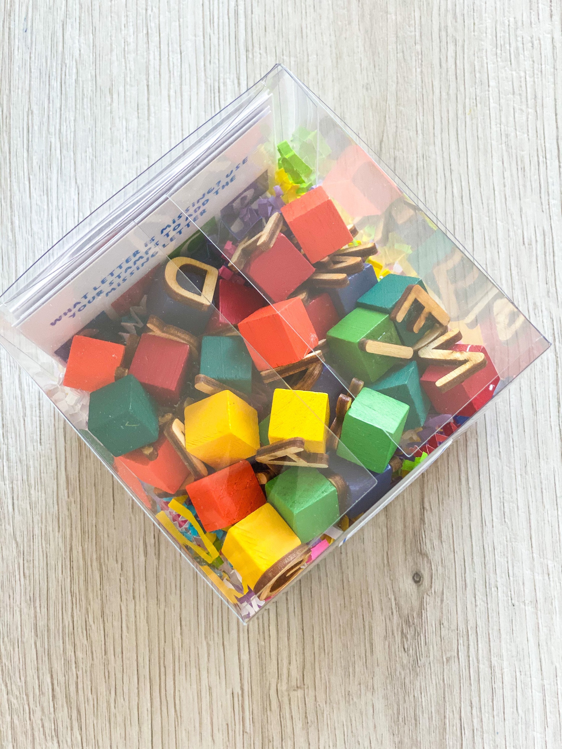 Alphabet play dough stamp set