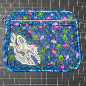 Flamingo vinyl front project bag