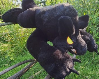 Giant Black Werewolf Plush