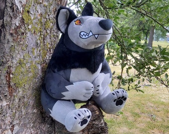Large Werewolf Wolf Plush - D&D inspired Dungeons and Dragons Pathfinder ttrpg Wolves Monster Furry Anthro