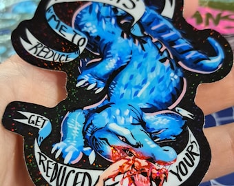 Trans Pride "Reduce Me To My Parts Get Reduced To Yours" Sticker