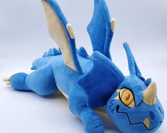 20" Blue Dragon Plush