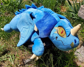 Giant Blue Dragon Plush